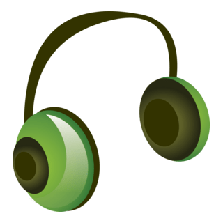 Music Handset Logo PNG Vector