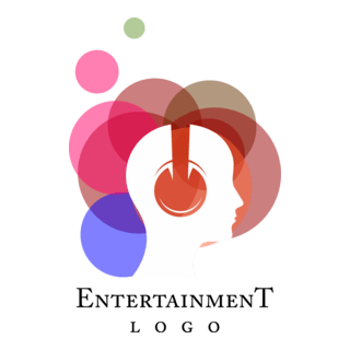 Music Speaker Headphone Entertainment Logo PNG Vector