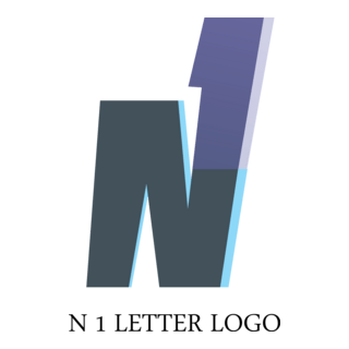 N1 Letter Logo PNG Vector