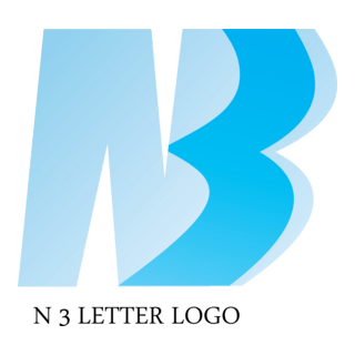 N3 Letter Logo PNG Vector