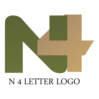 N4 Letter Logo PNG Vector