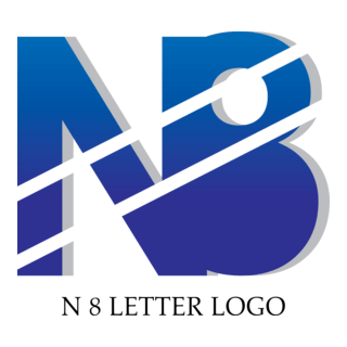 N8 Letter Logo PNG Vector