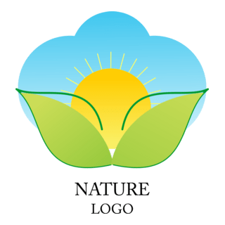 Nature Sunrise Green Logo PNG Vector