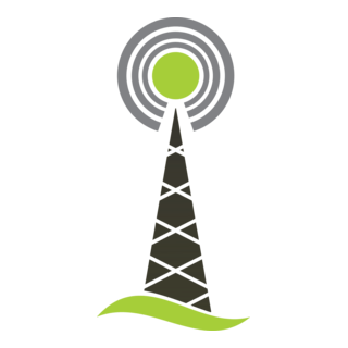 Network Tower Logo PNG Vector
