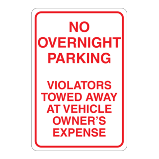 No overnight park Logo PNG Vector