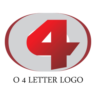 O4 Letter Logo PNG Vector