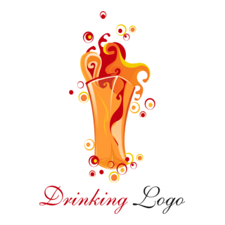 Orange Drink Food Logo PNG Vector