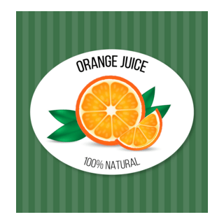 Orange Juice Logo PNG Vector