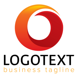 Orange rounded Logo PNG Vector