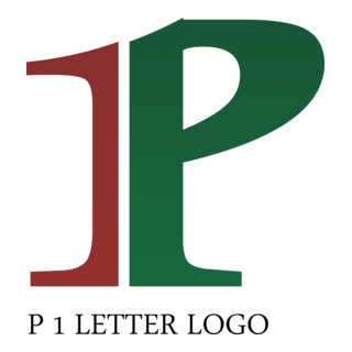 P1 Letter Logo PNG Vector