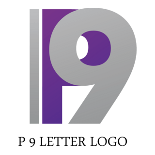 P9 Letter Logo PNG Vector