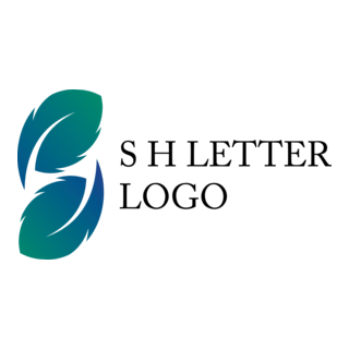 Peacock Feather Letter Logo PNG Vector