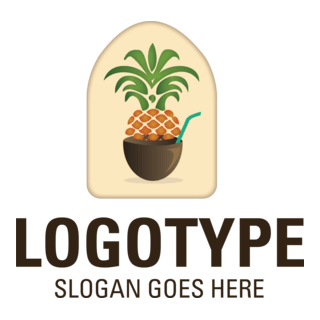 Pineapple Logo PNG Vector