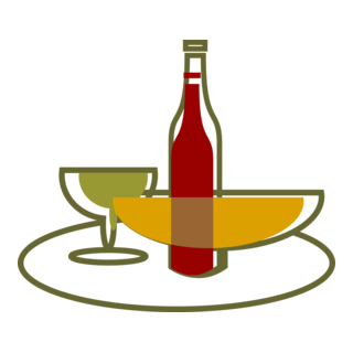 Plate Glasses Logo PNG Vector