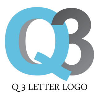 Q3 Letter Logo PNG Vector