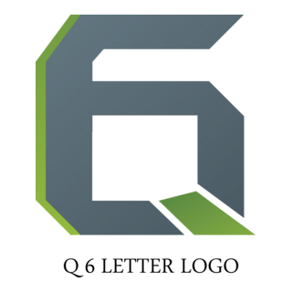 Q6 Letter Logo PNG Vector