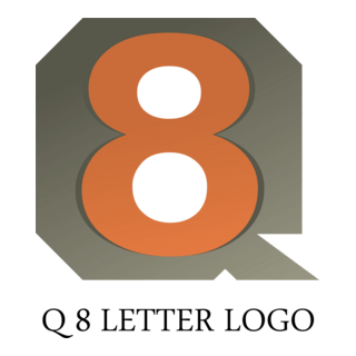 Q8 Letter Logo PNG Vector