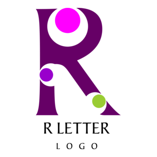 R Circle Letter Logo PNG Vector
