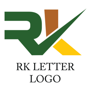 R K Letter Alphabet Logo PNG Vector