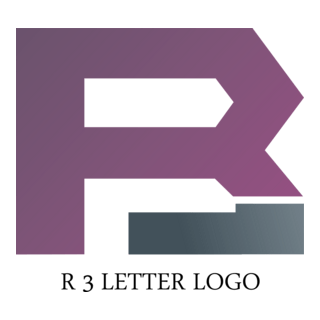 R3 Letter Logo PNG Vector