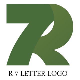 R7 Letter Logo PNG Vector