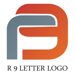 R9 Letter Logo PNG Vector