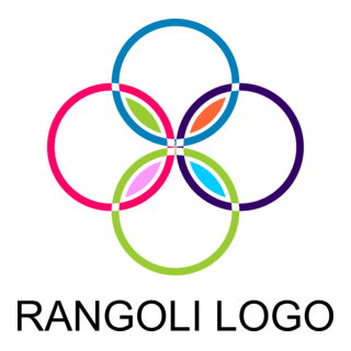 Rangoli Colour Art Logo PNG Vector