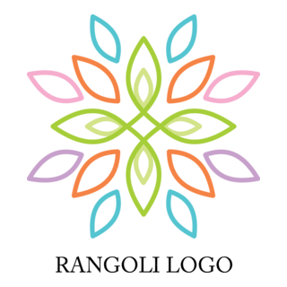 Rangoli Design Logo PNG Vector