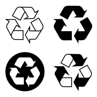 Recyclable, recycling Logo PNG Vector