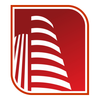 Red Building Logo PNG Vector