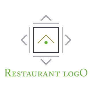 Restaurant Hotel Building Logo PNG Vector