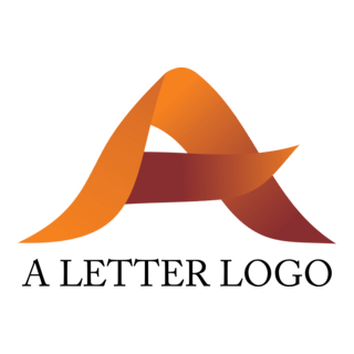 Ribbon A Logo PNG Vector