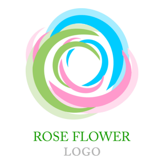 Rose Flower Logo PNG Vector