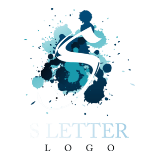 S Ink Colour Logo PNG Vector