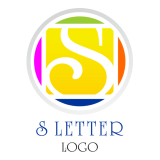 S Letter Circle Logo PNG Vector