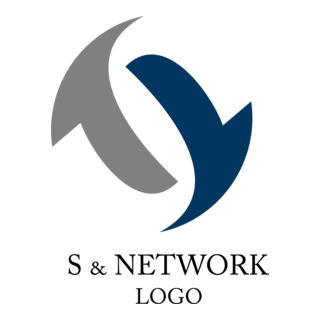 S Letter Network Web Logo PNG Vector