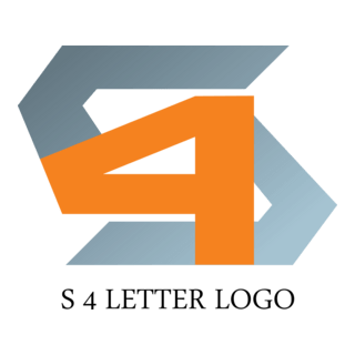 S4 Letter Logo PNG Vector