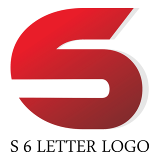 S6 Letter Logo PNG Vector