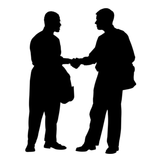 Silhouette Man Logo PNG Vector