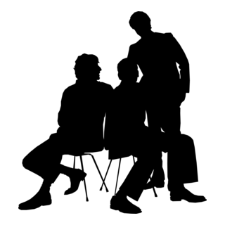 Silhouette Man Logo PNG Vector