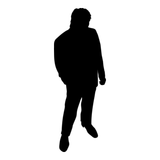 Silhouette Man Logo PNG Vector