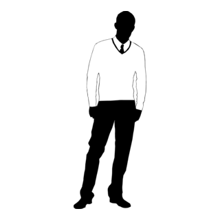 Silhouette Man Logo PNG Vector