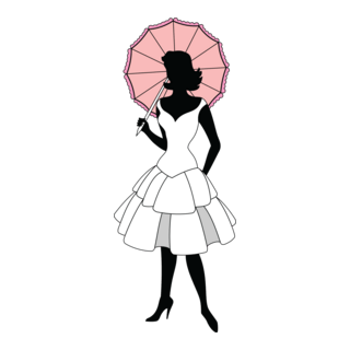 Silhouette Woman Logo PNG Vector