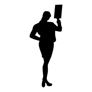 Silhouette Woman Logo PNG Vector