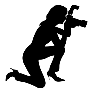 Silhouette Woman Logo PNG Vector