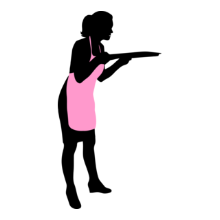 Silhouette Woman Logo PNG Vector