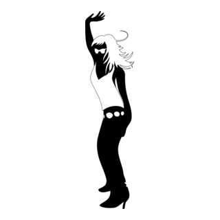 Silhouette Woman Logo PNG Vector