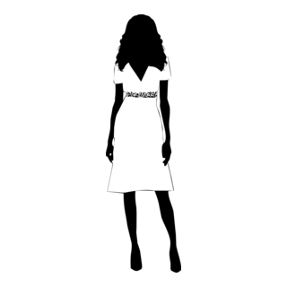 Silhouette Woman Logo PNG Vector