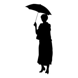 Silhouette Woman Logo PNG Vector