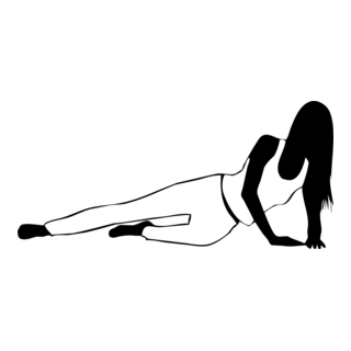 Silhouette Woman Logo PNG Vector